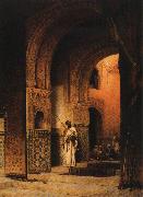 Adolf Steel The Night Guard. oil painting reproduction
